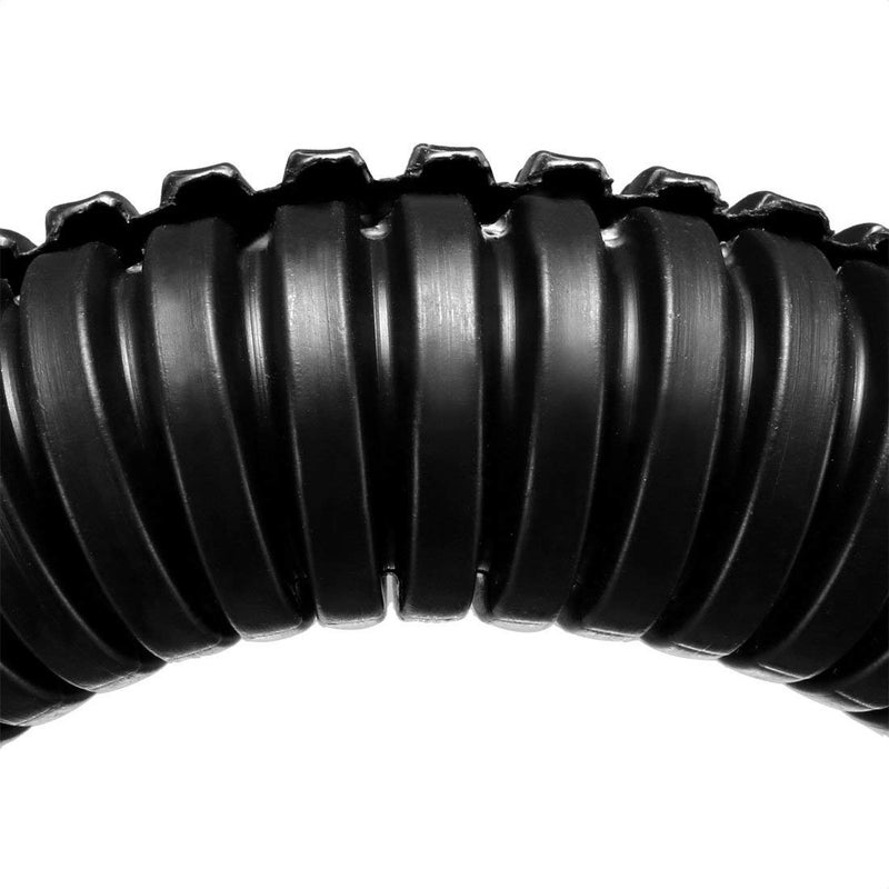 YXQ Split Wire Loom Black 25 Ft 3/4-inch ID Polyethylene Bellows Pipe Preservative Flexible Tube for Electric Conduit Liquid - Image 4